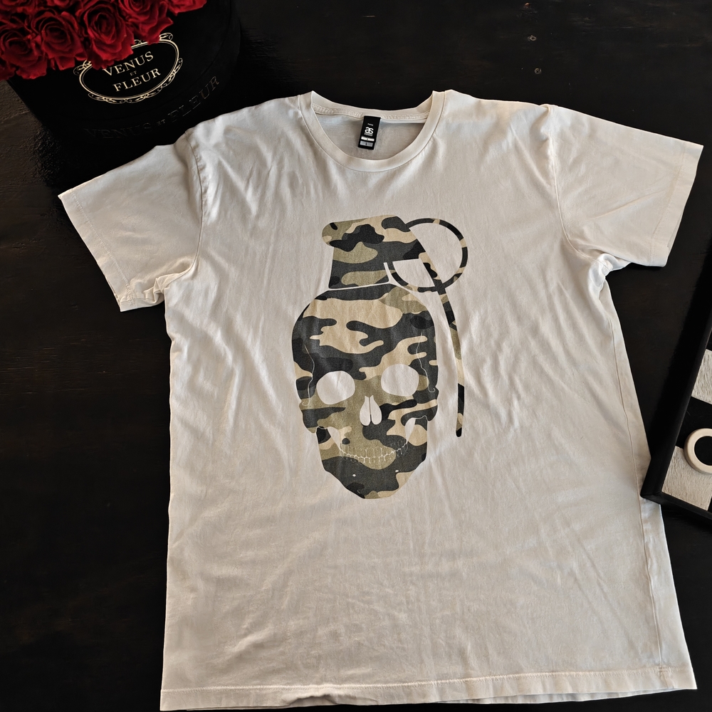 As Colur White Camo Skull